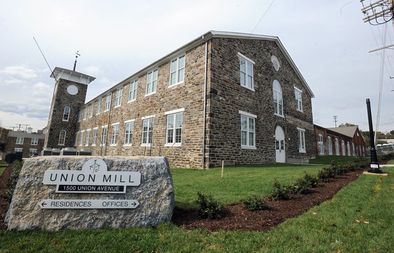 outside of the union mill office building