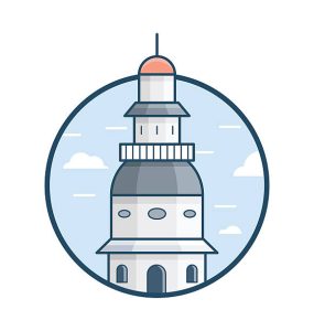 Famous cities icon vector illustration
